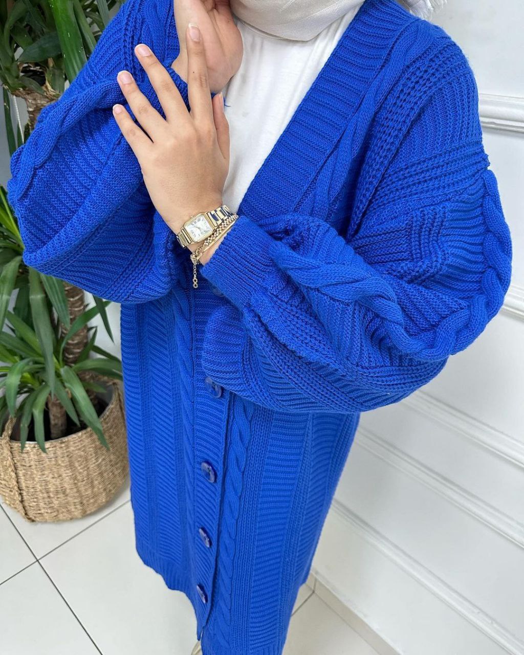 Tricot robe avec boton 1842
