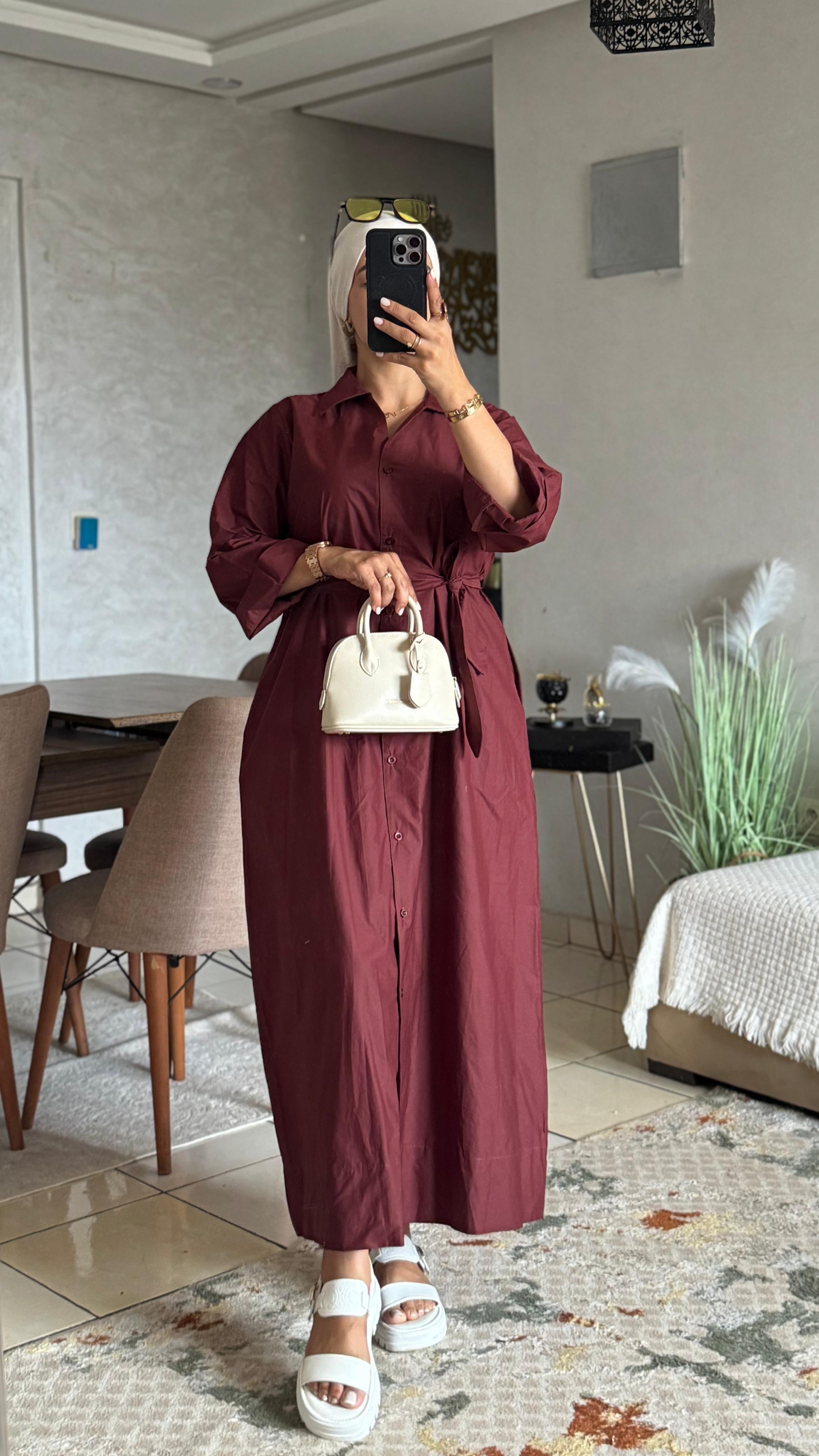 Robe popline simple