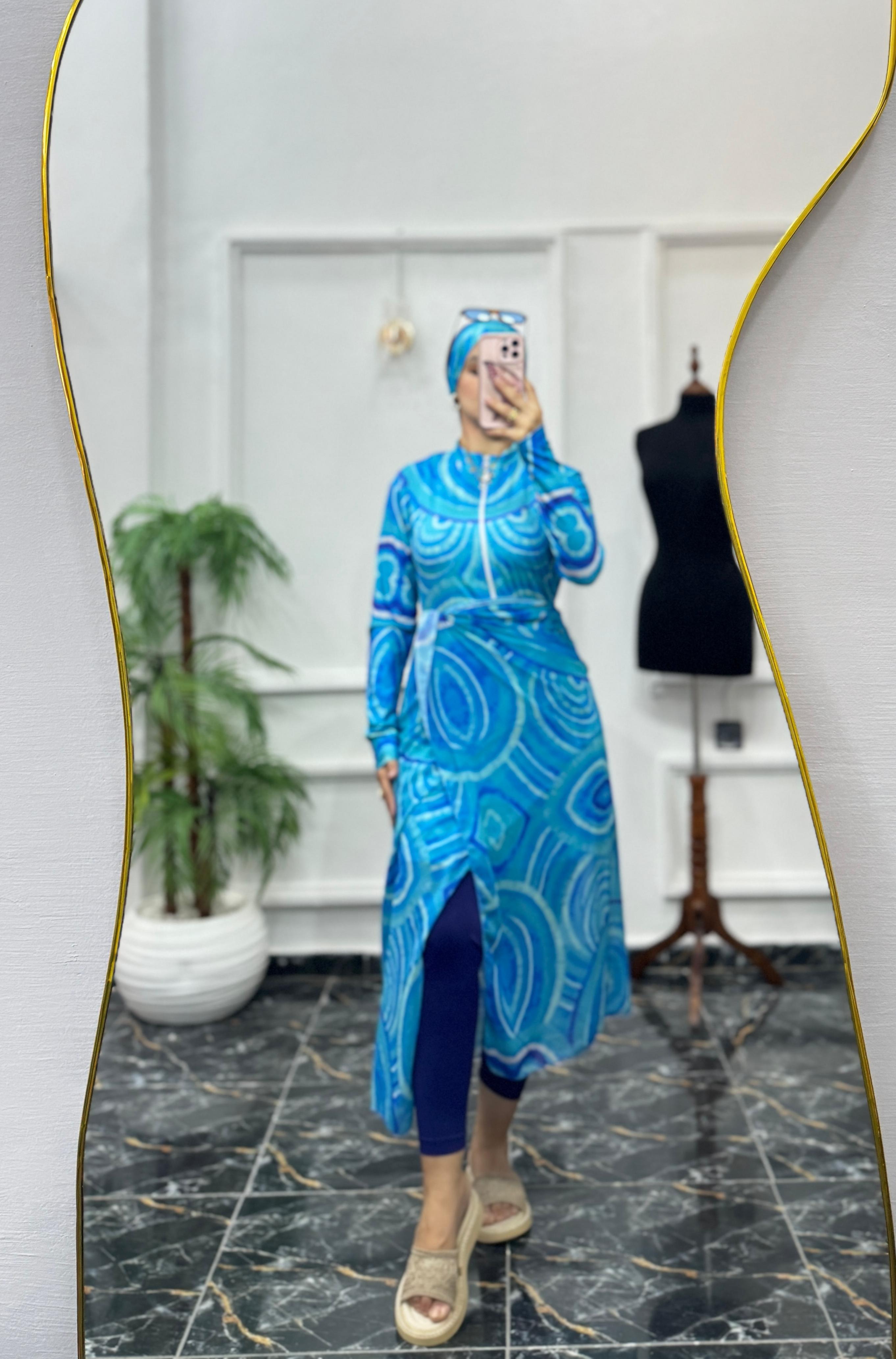 Burkini  bleu pearl