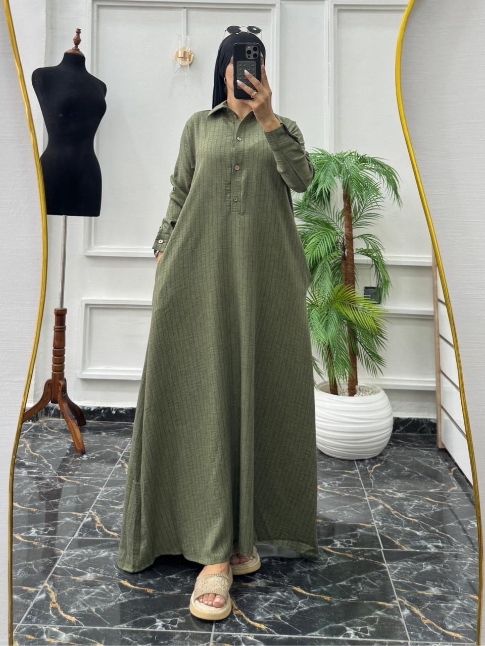 Robe rayée cloche