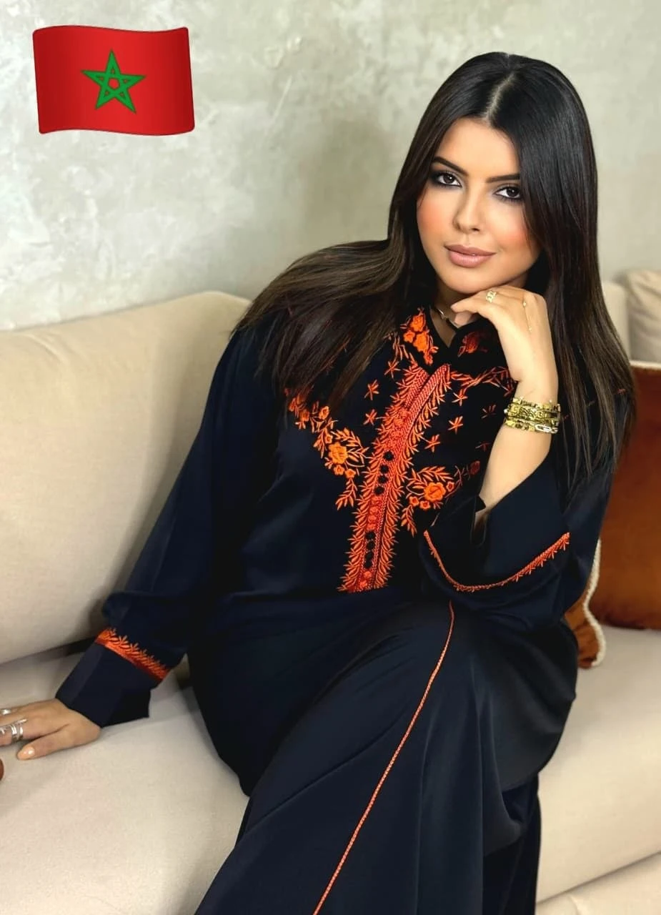 قفطان أنيق ثوب كريب