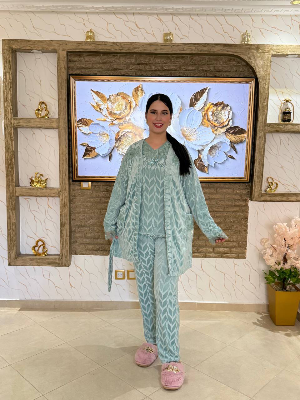 3pc مبرة بنوار قصير